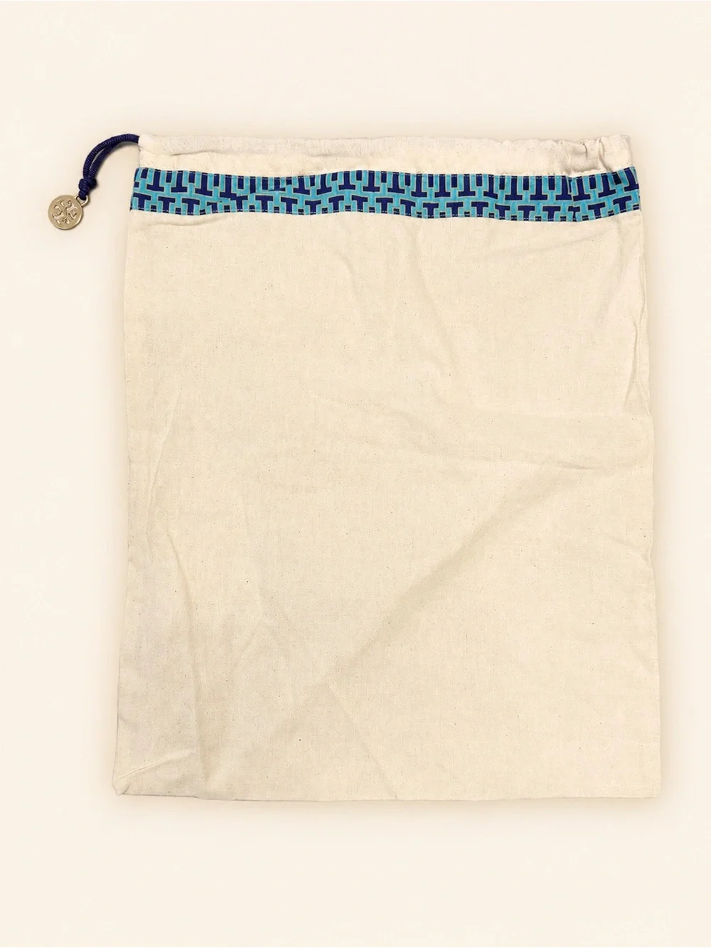 Tory Burch Cream Logo Dust Bag 12x15 EUC